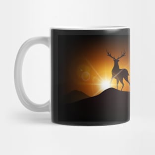 Deer on a Mountain Mug